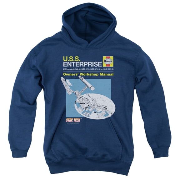 Star Trek - Enterprise Manual - Youth Hooded Sweatshirt - X-Large