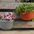 thumbnail image 2 of SPRING 2Pc Plastic Wall-Mounted Semicircular Flower Pot Wall-Mounted Resin Flower Pot, 2 of 9