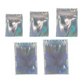 thumbnail image 2 of Lock Bags Jewelry Earrings Laser Ziplock Food Packaging Organizer Storage Deodorant Color 100pcs Transparent Zip, 2 of 5