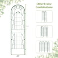 thumbnail image 3 of Costway 2 Pack Rustproof Metal Garden Trellis 71" x 20" Wire Lattice Panel for Patio Green, 3 of 9