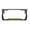 black/lime green, variant on I'd Rather Be Fishing Design Palm Tree Heavy Duty Metal License Plate Frame Auto License Plate Frame/Car Accessories (Black/red)