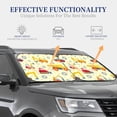 thumbnail image 4 of Haiem Heavy Equipment Windshield Sun Shade: Universal Foldable 2-Piece Car Front Window Sunshade - Blocks Uv Rays, And Reduces Heat,Essential Car Accessory Small, 4 of 7