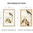 thumbnail image 2 of 3.5x5 Picture Frame Set of 3, Gold Metal Photo Frames with HD Glass, Fits 2.5x3.5 with Mat or 3.5x5 without Mat, Wall Hanging and Table Display, 2 of 6
