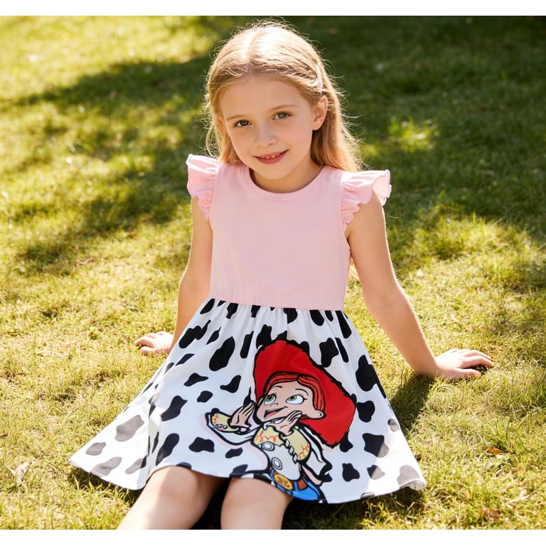 toy story birthday dress Disney Toy Story Girls Dresses Jessie Graphic Cow Pink Cotton Summer Birthday Vacation Dress Baby Toddlers 2 Years
