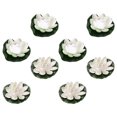thumbnail image 4 of BRIGHTFUFU 8 piezas de loto flotante de loto artificial lirios de lirio decoraciones de paisaje de estanque loto falso, 4 of 6