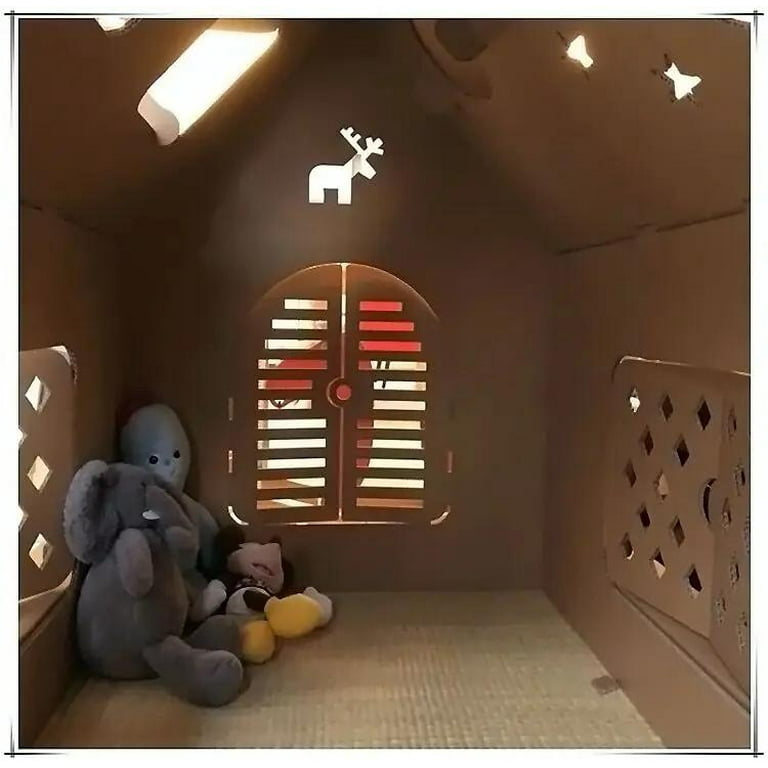 Cardboard Toy Dog House For Stuffed Animals Kids Play Tent Toys