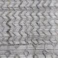 thumbnail image 2 of RUGSOTIC CARPETS HAND WOVEN FLAT WEAVE KILIM POLYESTER ECO-FRIENDLY AREA RUGS - 2'6''x10', Runner, Light Gray, Contemporary Design, Low Pile Handmade Area Rugs for Living Room, Bed Room (DP0009), 2 of 9