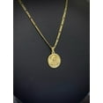 thumbnail image 2 of 16x14mm Jesus Christ Pendant Necklace Figaro Chain Unisex 14K Gold Filled, 2 of 8