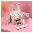 thumbnail image 1 of PU Leather Drawer Jewelry Storage Box for Necklaces Bracelets Earrings Rings Storage, 1 of 7