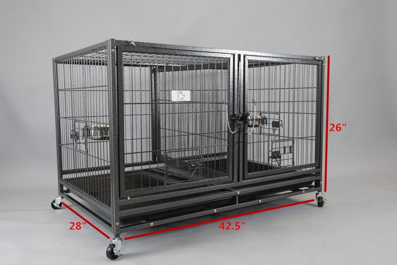 dog cage with wheels