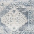 thumbnail image 4 of HomeRoots 521730 12 ft. Blue Oriental Power Loom Distressed Washable Runner Rug, 4 of 8