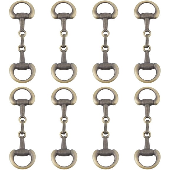 Double D-Rings Snaffle Bit Buckles Equestrian Jewelry Making DIY