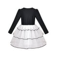 thumbnail image 2 of Girls Dress Black Snowflake Polka Dot Xmas Long Sleeve Tulle Skirt 6 Years, 2 of 6