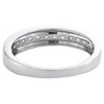 thumbnail image 6 of 10K White Gold Diamond Trio Set Circle Halo Bridal Set + Wedding Band 1.50 Ct., 6 of 7