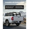 thumbnail image 2 of KFFKFF Overland Truck Bed Rack, 51.2-65.4 in Width, Adjustable Overland Bed Cargo Rack with Sidebar, 900 lbs Static Capacity, Compatible with Mid-Size Trucks Tacoma, 2 of 9