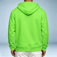 thumbnail image 4 of cfhntfmh Mens Zip up Sweatshirt Casual Drawstring Long Sleeve Hooded Jackets with Pockets Fall Trendy Clothing (Green,X-Large), 4 of 7