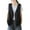 Black_002, variant on Texiao Oversized Leather Jacket Women, Work Tops For Women, Black Women Tops, Women's Linen Vest Casual Sleeveless Cardigans Jacket Loose and Thin Casual Vest Top