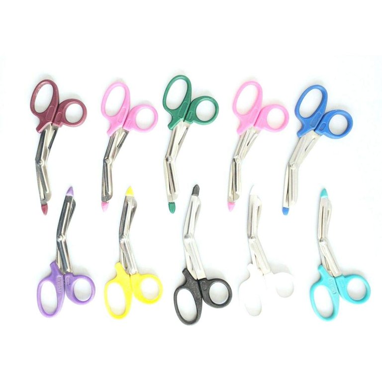 6/Pack Assorted Rainbow Colors Trauma Paramedic Shears Scissors 7.25 –  A2ZSCILAB