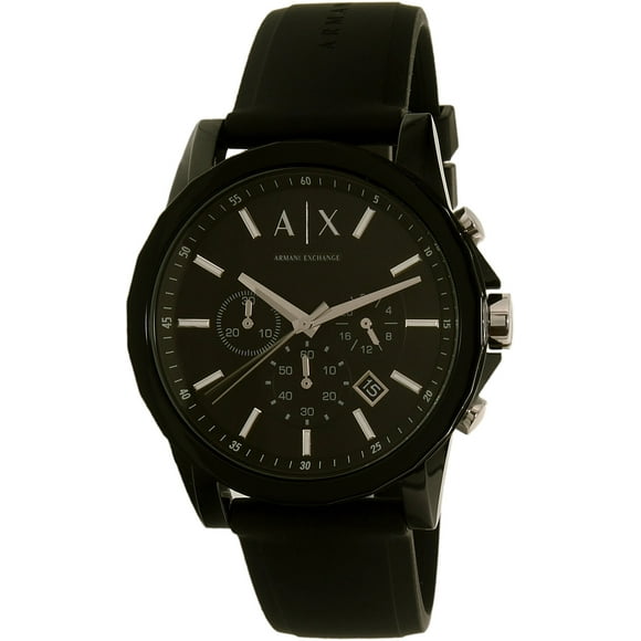 Armani Exchange Men's AX1326 Black Silicone Japanese Quartz Dress Watch