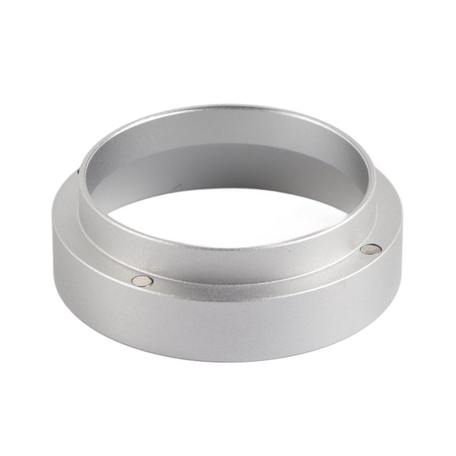 BYARSS Dosing Ring,58mm Aluminum Universal Coffee Dosing Ring Funnel Replacement Coffee Maker Accessory(Silver)