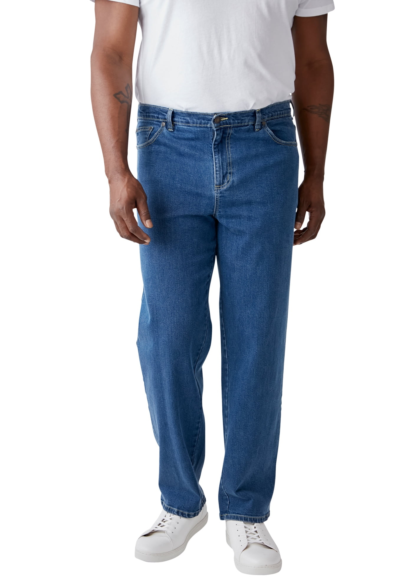 Liberty Blues Men's Big & Tall ™ Loose Fit 5-Pocket Stretch Jeans ...