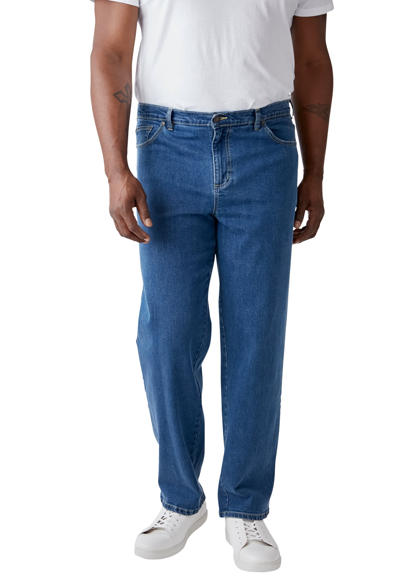 big mens elastic waist jeans