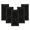 Powder Coated Black For Wall, variant on SET OF 5 Spooky Gothic Vent Cover 4"x10" Duct Opening (Overall 5-1/2"x 11-3/4") in Spider Web Solid Cast Aluminum Register Cover || Powder Coated Black No holes