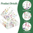 thumbnail image 3 of Servilletas de papel florales desechables para decoración de picnic, boda, 3 of 4