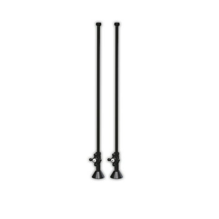 - Clawfoot Bathtub Deck Mount Supply Lines With Shut Off Valve & Floor Escutcheons