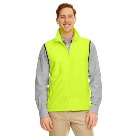 Fleece Print Vest - Harriton M985 Adult 8 oz. Fleece Vest