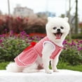thumbnail image 3 of Walbest Dog Dress Plaid Dog Dress with Bow XSmall Dog Clothing Dog Cat Summer Pink Red Clothes for Small Medium and Large Dogs Girl XS-L, 3 of 7