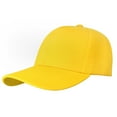 thumbnail image 3 of 2-Pack Plain Baseball Cap for Men & Women Adjustable Size Outdoor Activities Black & Yellow, 3 of 7