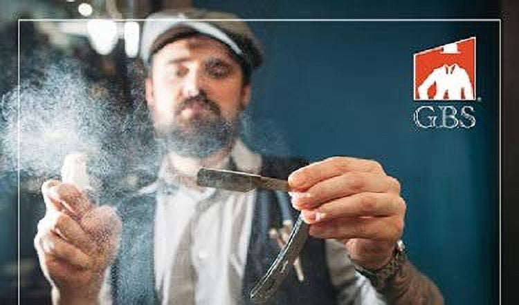 GBS Shave Ready Black Wood Finish Scales Straight Razor - Comes with Shaving Strop and Paste - Vintage Straight Razor, Solid Straight Razor Shaver - Best Gift for Men