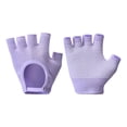 thumbnail image 4 of S SERENABLE Gants de Gym Antidérapants Demi-Doigt Gant d'Entraînement pour Musculation Exercice de Gym Violet, 4 of 9