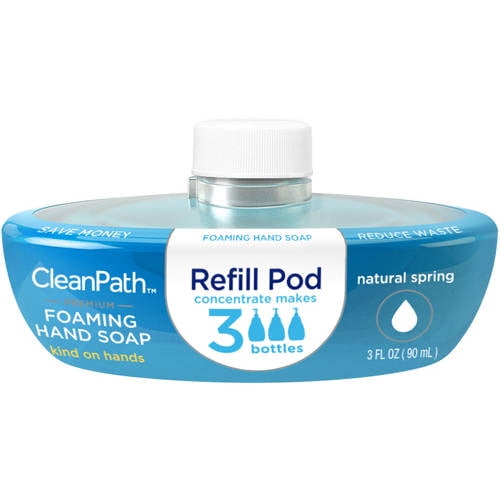 Cleanpath Natural Spring Foaming Hand Soap Refill Pod 3 Fl Oz Walmart Com Walmart Com
