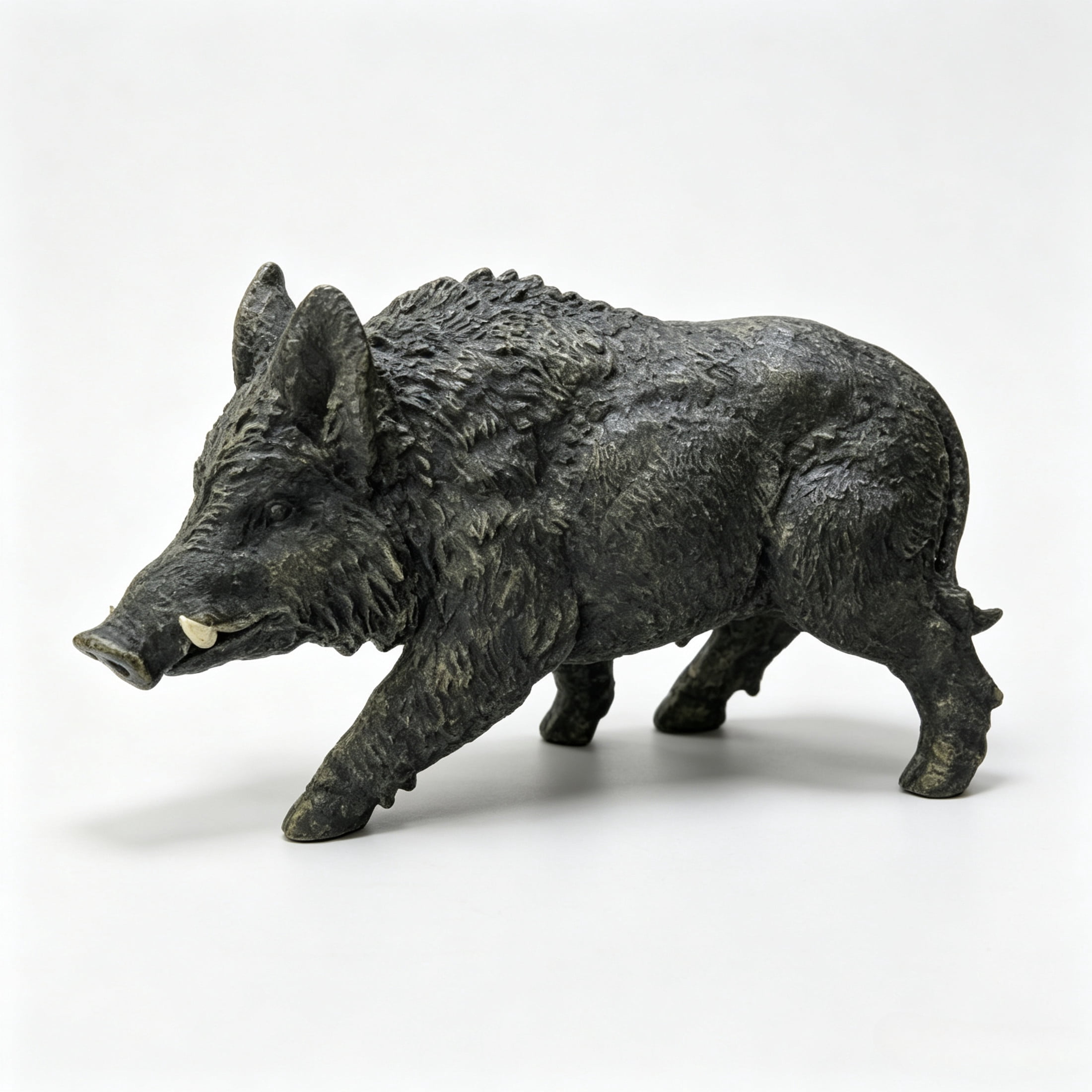 GDF Studio Wild Boar Resin Indoor/Outdoor Guardian Statue, Weather-Resistant Decor Figurine for Garden & Courtyard