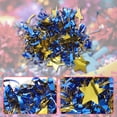 thumbnail image 3 of Unique Bargains 2 Pcs Cheerleader Poms Poms Wrist Flower Star Cheerleading Practice Poms Blue Gold Tone, 3 of 5
