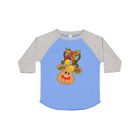 

Inktastic Cute Christmas Reindeer with Bells Gift Toddler Boy or Toddler Girl T-Shirt