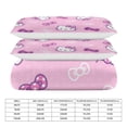 thumbnail image 2 of Hello Kitty Duvet Cover Set 3-Piece Bedding Set Soft Warm And Comfortable Soft Bed Set with 1 Duvet Cover And 2 Pillowcases for Bedroom All Season 90"x90", 2 of 7