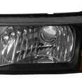 thumbnail image 4 of Spec-D Tuning Black Housing Clear Lens Bumper Lights Compatible with 2003-2006 Chevy Silverado Avalanche L+R Pair Assembly, 4 of 7