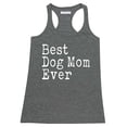 thumbnail image 1 of P&B Best Dog Mom Ever Women's Tank Top, Heather Charcoal, L, 1 of 2