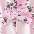thumbnail image 3 of European Style Summer Wrap Around Long Pants For Girls With Rose Print Belt Long Sleeves Toddlers Young Children Wear, 3 of 8
