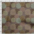 thumbnail image 4 of Soimoi Floral Print,Cotton Poplin Sewing Fabric Sold by The Yard- 42 Inch WideSewing Craft Quilting/ Quilt Making Fabric -Brown, 4 of 5