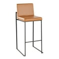 thumbnail image 4 of LumiSource Fuji High Back 30" Fixed-Height Barstool - Set of 2, 4 of 6