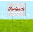 thumbnail image 1 of Garlands (18" x 24") Yard Sign, Includes Metal Step Stake, 1 of 6