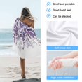 thumbnail image 4 of Beach Towel Purple Eucalyptus Leaves Bath Pool Towels Blue Leaf Berry Absorbent Beach Towel Soft Large Quick Dry Lightweight Camping Travel Sports Yoga Gym Swim Towels for Adult 35x70 Inch, 4 of 9