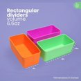 thumbnail image 4 of Silicone Lunch Box Microwaveable Household Square Salad Dressing Compartment Artifact Lunch Box for Kids 90ml 4PCS, 4 of 6