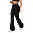 thumbnail image 5 of Ihhxva Women's Slim Fit Cargo Pants Elastic Waist Multi-Pockets Yoga Stretch Summer Casual S-2XL, 5 of 8