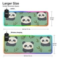 thumbnail image 3 of Cartoon Cute Panda Wireless Charging RGB Gaming Mouse Pad Large Keyboard Mat Rubber Base 13 Light Modes, 3 of 6