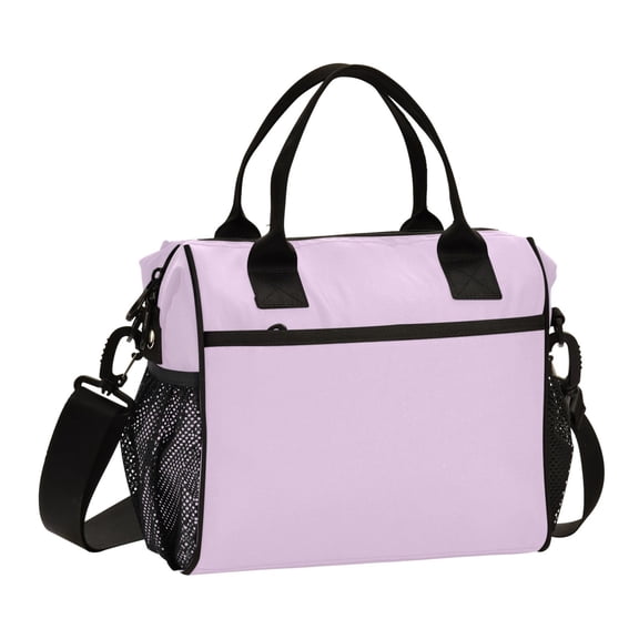 Taro Purple Lunch Bag Insulated Lunch Box Leakproof Reusable Cooler Tote Adjustable Shoulder Strap for Men Women 9L